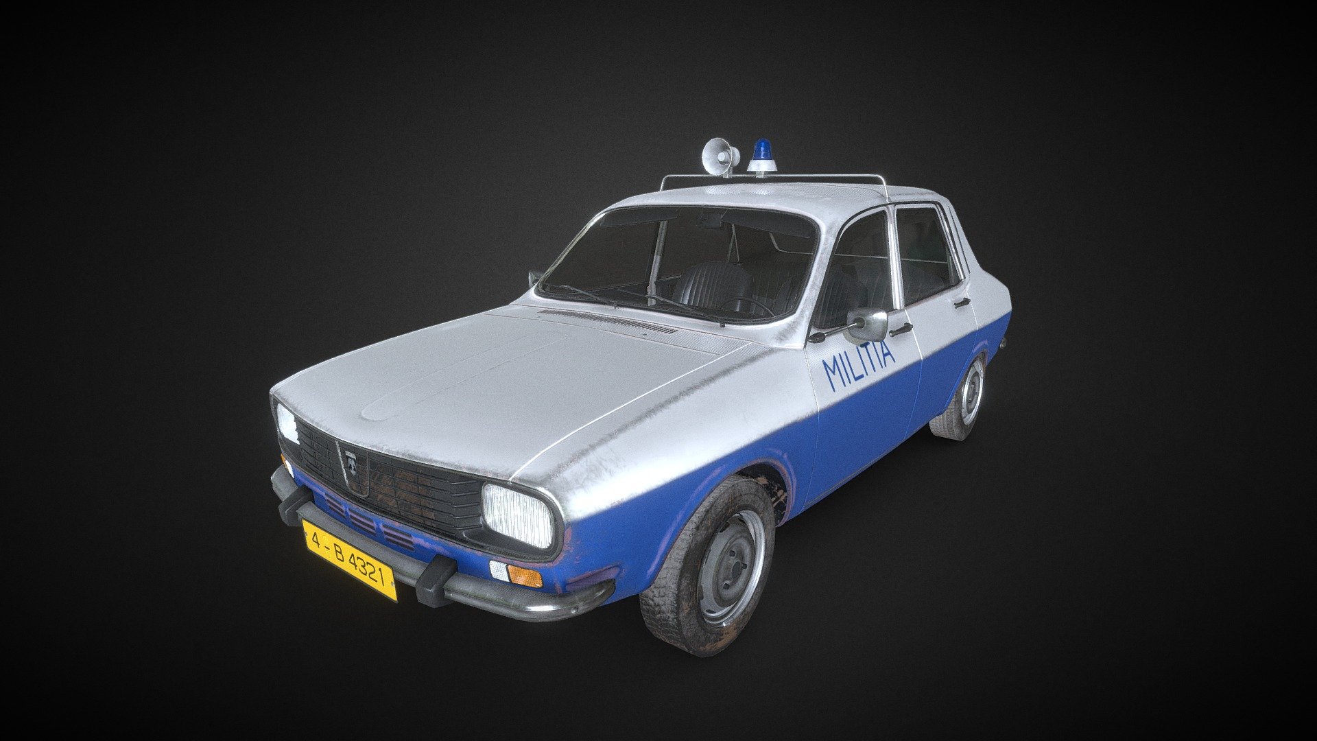 Dacia 1300 Militia - Dacia 1300 Militia LowPoly - Buy Royalty Free 3D model by Dan (@solidmodelsproject) 3d model
