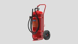 Foam Spray Fire Extinguisher system, fighter, tools, extinguisher, dome, equipment, wet, sign, chemical, reel, foam, emergency, carbon, sprinkler, abc, fire, water, spray, box, hose, exit, 3d, interior, industrial, dioxid