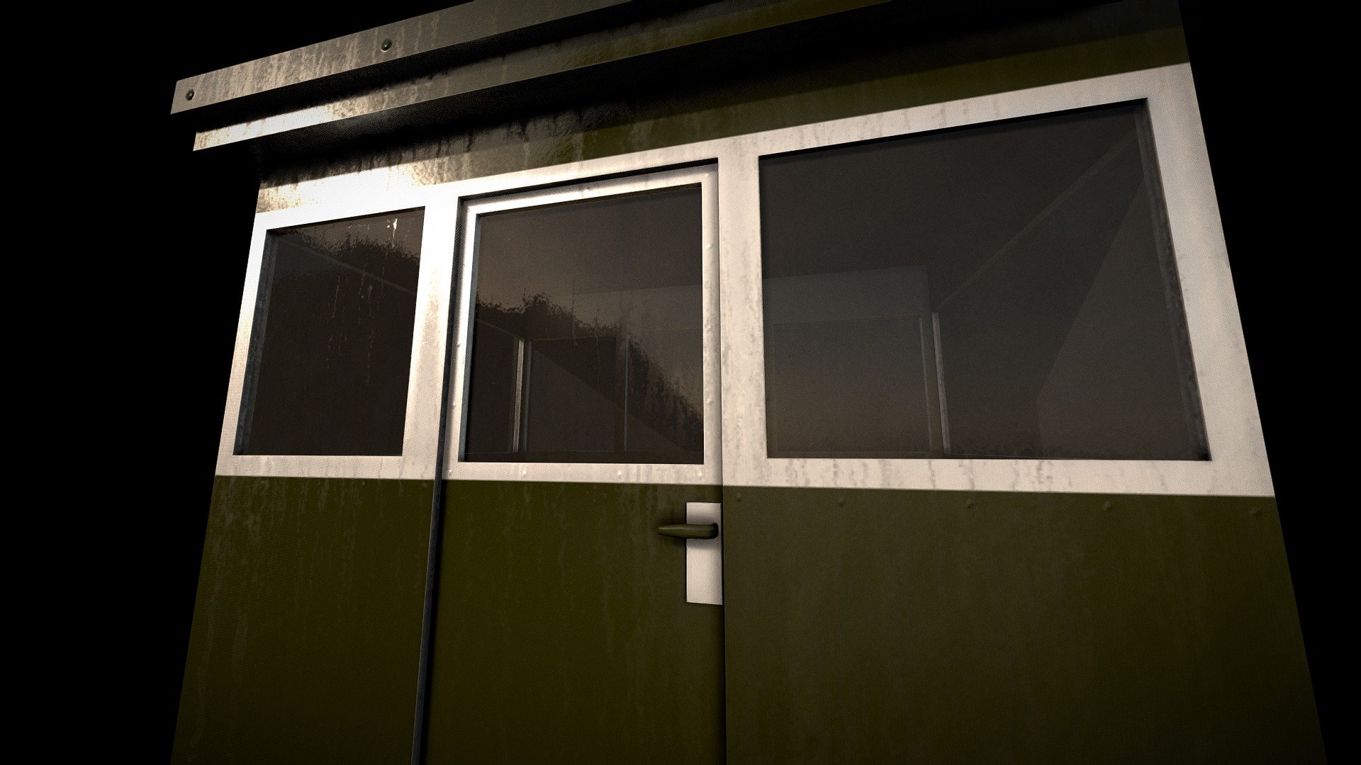 havent uploaded something here for a while and since i got actually improved in what im doing than before heres security cabin 
cheers 3d model
