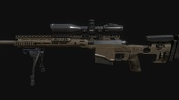 msr weapon-3dmodel, weapons