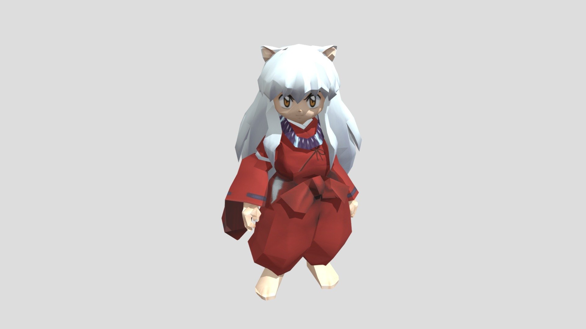 inuyasha the secret of the cursed mask - Inuyasha - Download Free 3D model by deankagura 3d model