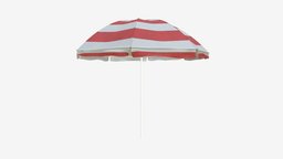 Beach umbrella red, white, umbrella, furniture, summer, sun, outdoor, beach, relax, sunbead
