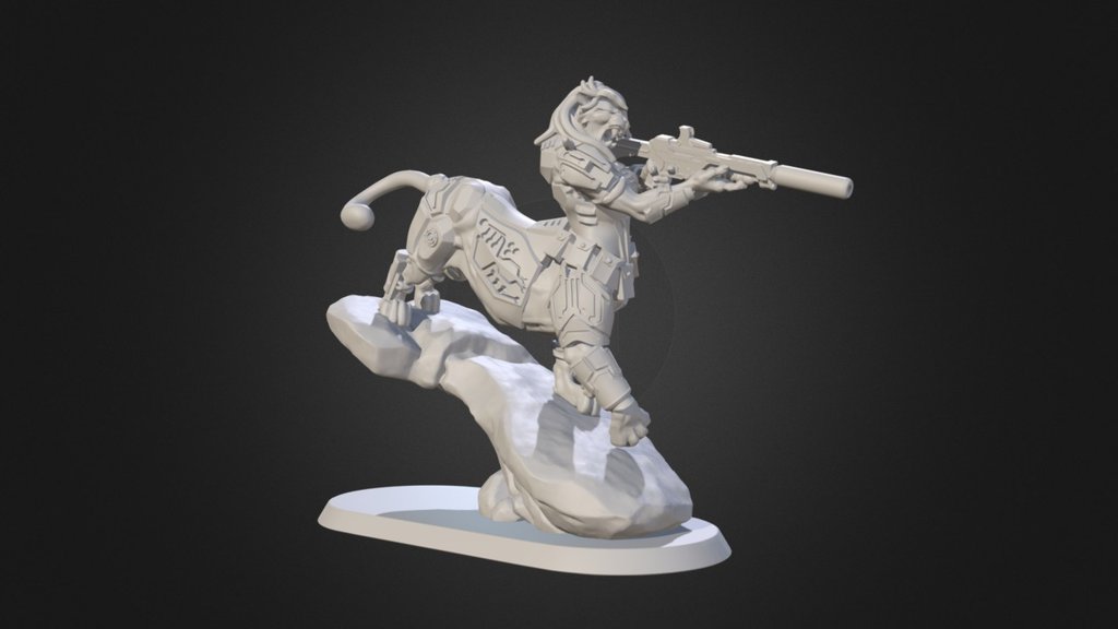3d miniature -28mm scale- modelled as a crowfounding reward for HC sunt dracones gameplay project.

Feyrin is one of the character from Fate fang’s book. All the miniatures made for this project are androginous anthro scifi characters 3d model
