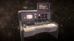 Mission Control Desk retro, thermonuclear-darts, spaceship