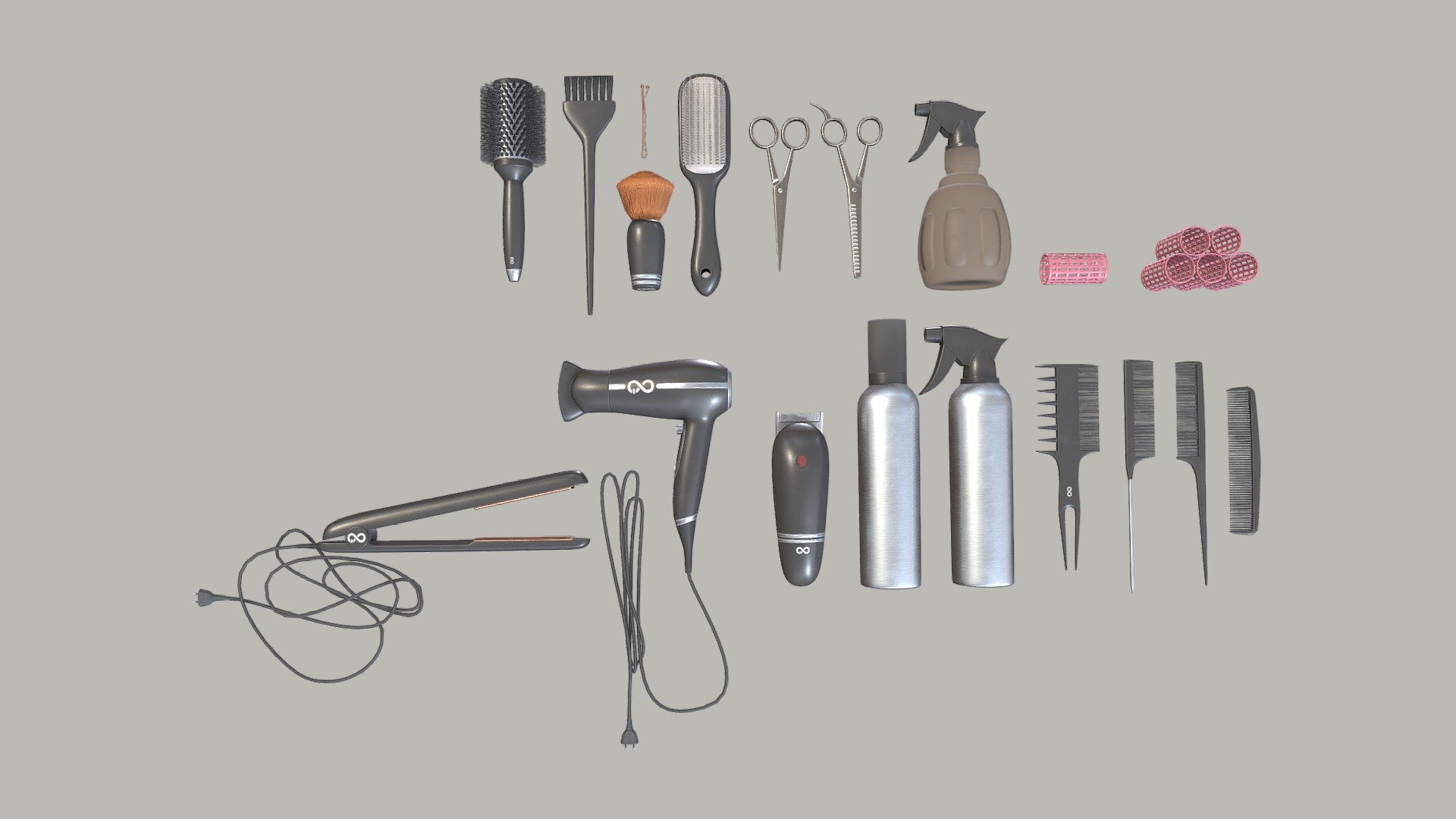 Useful if you want to quickly decorate hair salon or a barber shop

Cheap low poly assets

18 objects

4k textures

Physically based rendering


*has overlapping UVs to save texture space - Hairdresser tools pack - Buy Royalty Free 3D model by Aartee 3d model