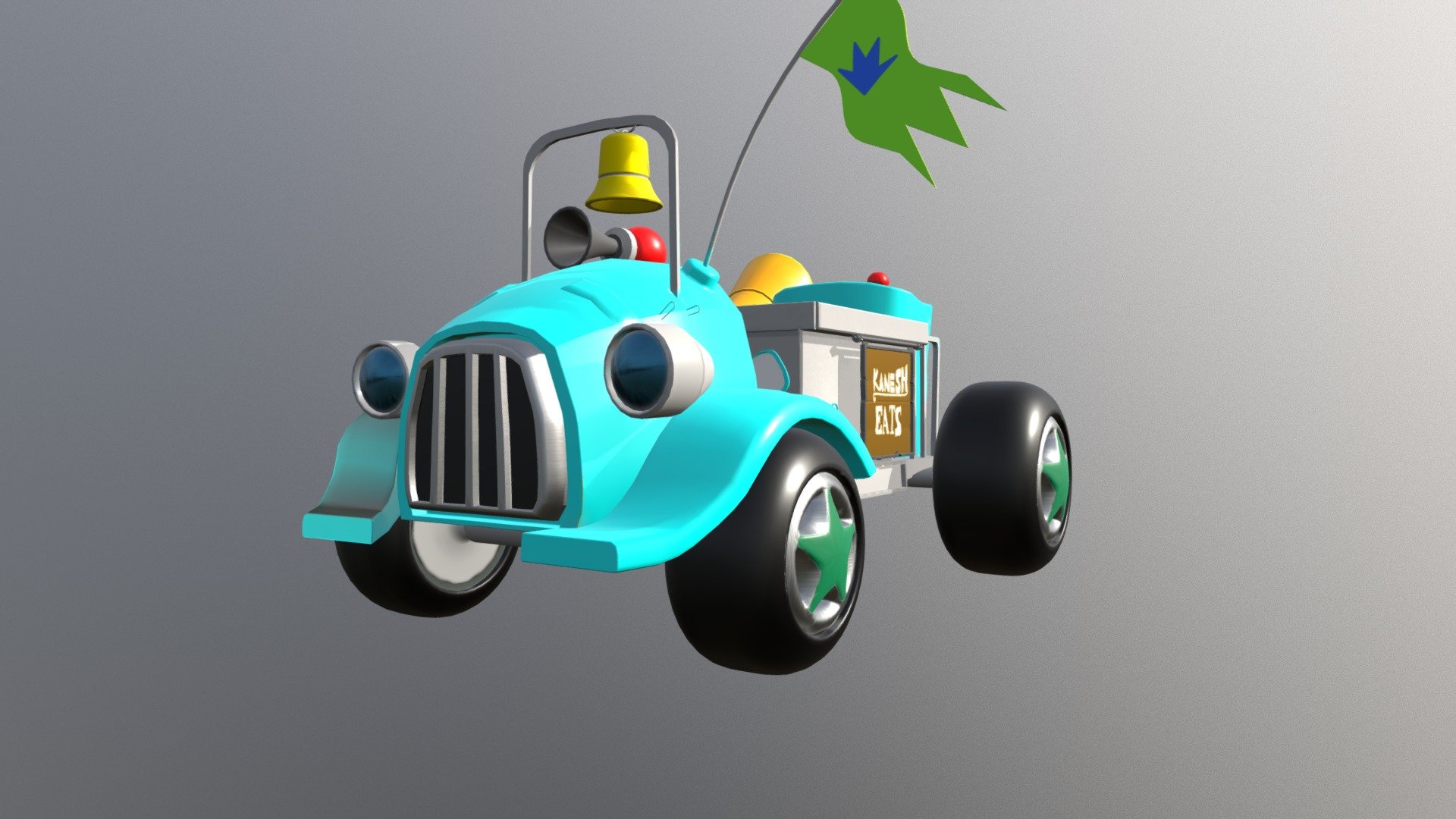 Cartoon Car - 3D model by Prazaath 3d model