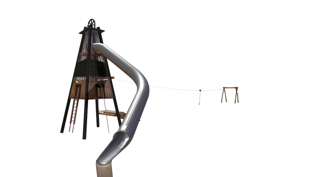 Bespoke Chasewater Mining Tower - 3D model by Jupiter Play & Leisure (@jupiterplay) 3d model