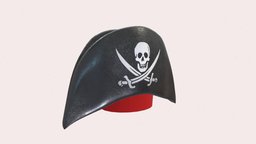 Pirate Hat pirate-style, maya, pirate, pirates, sketchfabweeklychallenge2023