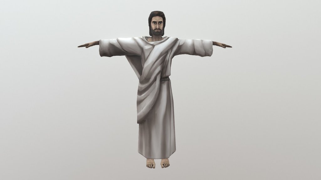 A short project i made for an upcoming game - Jesus Christ - 3D model by headonflames (@KonradDakowicz) 3d model