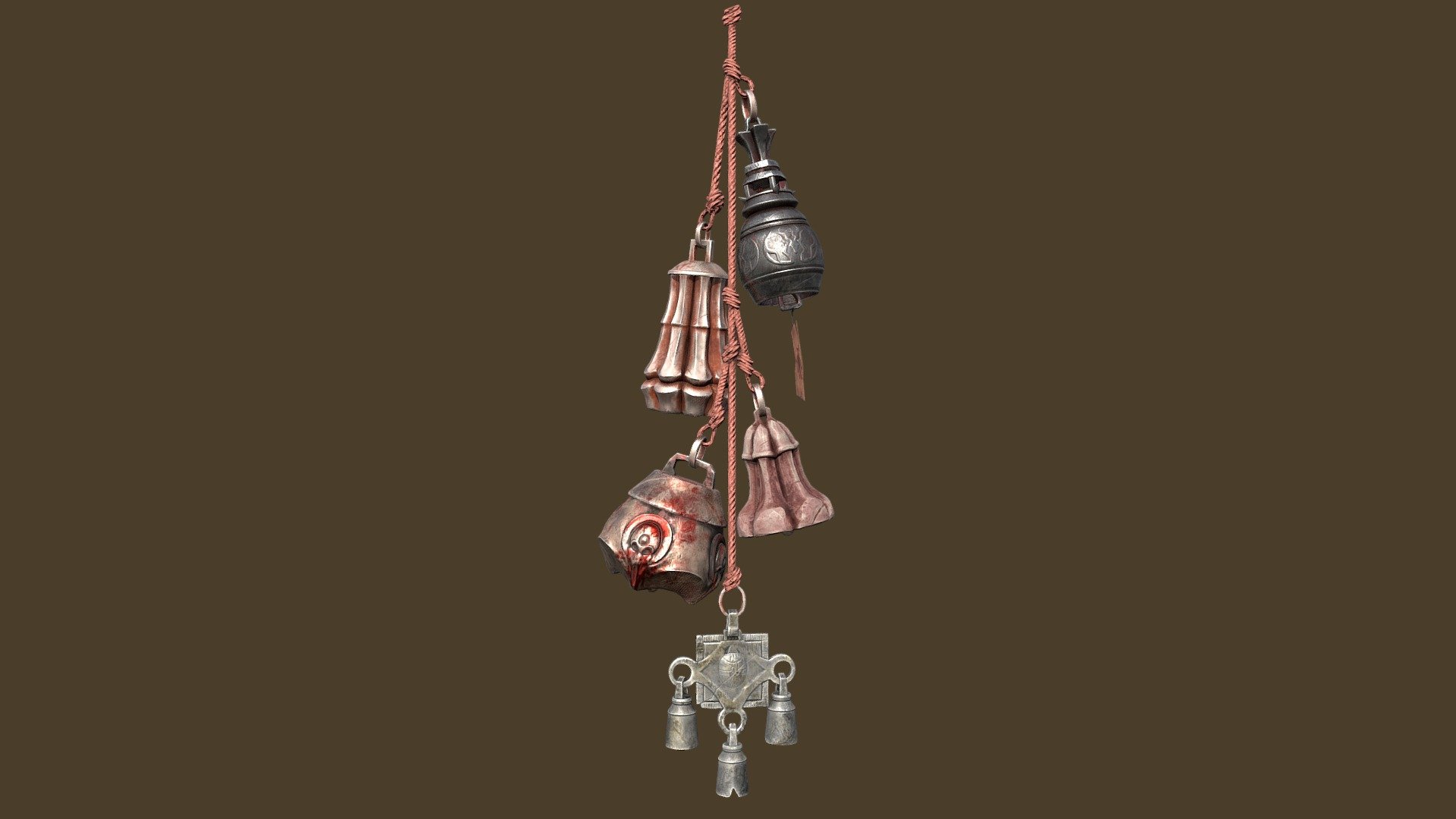 By whom the bell tolls? It will ring for you if you trample into trap 3d model