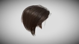 Real Time Hair Card Female Hairstyle part 01