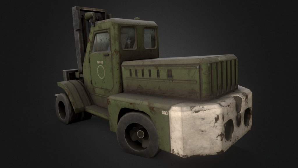 Lowpoly bent-up derelict forklift. Not a whole lot I can say for this one. Enjoy it, regardless.

Modeled in 3DS Max 2012, and Textured in Substance Painter 3d model