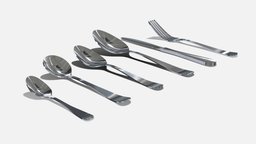 Generic Stainless Steel Classic Cutlery fork, spoon, tableware, cutlery, knife