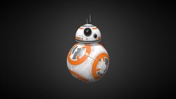 BB-8 droid, blender-3d, bb-8, starwars