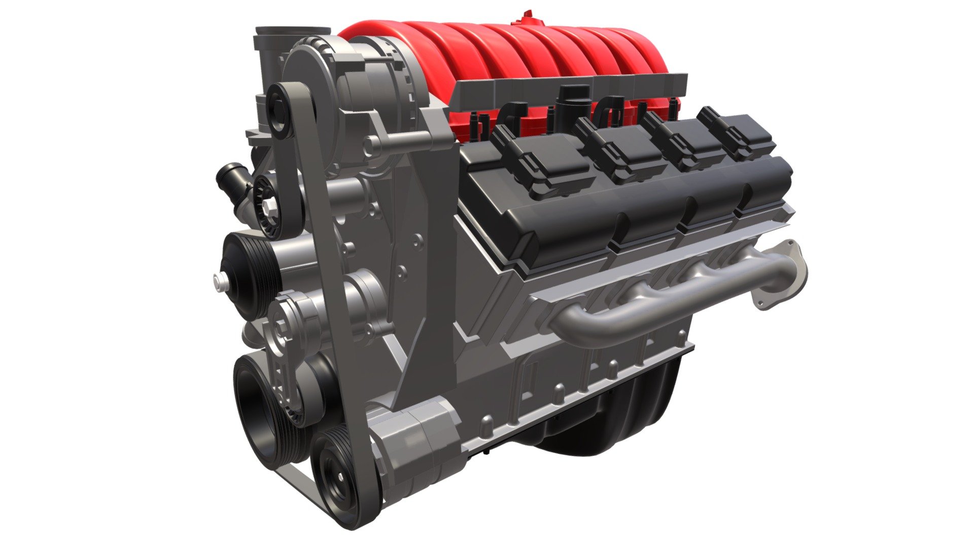 High quality 3d model of car engine.
No interior parts.
Colors can be easily modified.
If you need different file format, please contact me 3d model