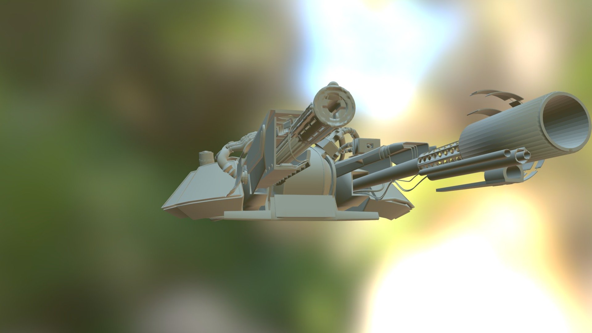 Sci-fi tank demo - 3D model by g4 3d model