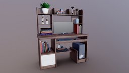 The computer table computer, furniture, table, substancepainter, 3dsmax, pbr