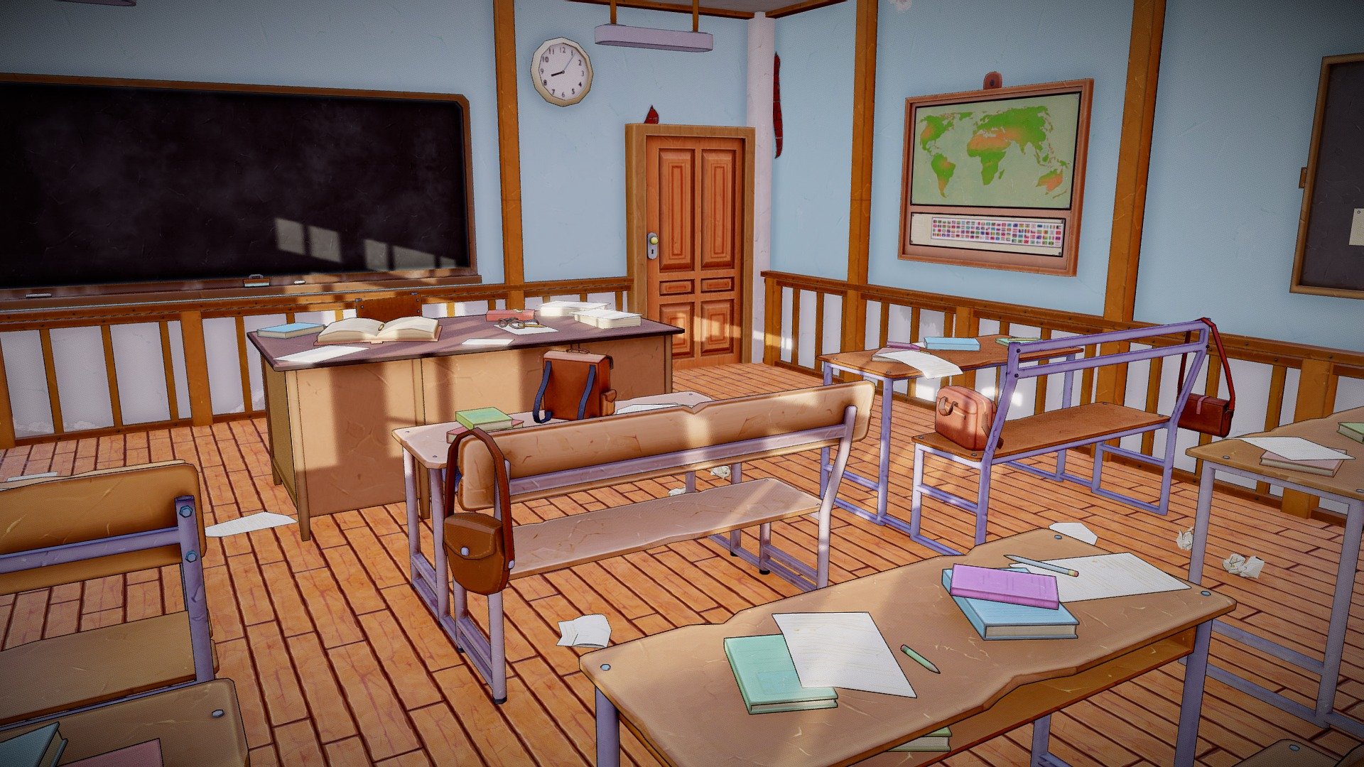 Support me on PayPal

Artstation 

Instagram

.Blend, Unreal Engine (4, 5) Project - LowPoly Stylized Classroom - Download Free 3D model by Mumladze28 3d model