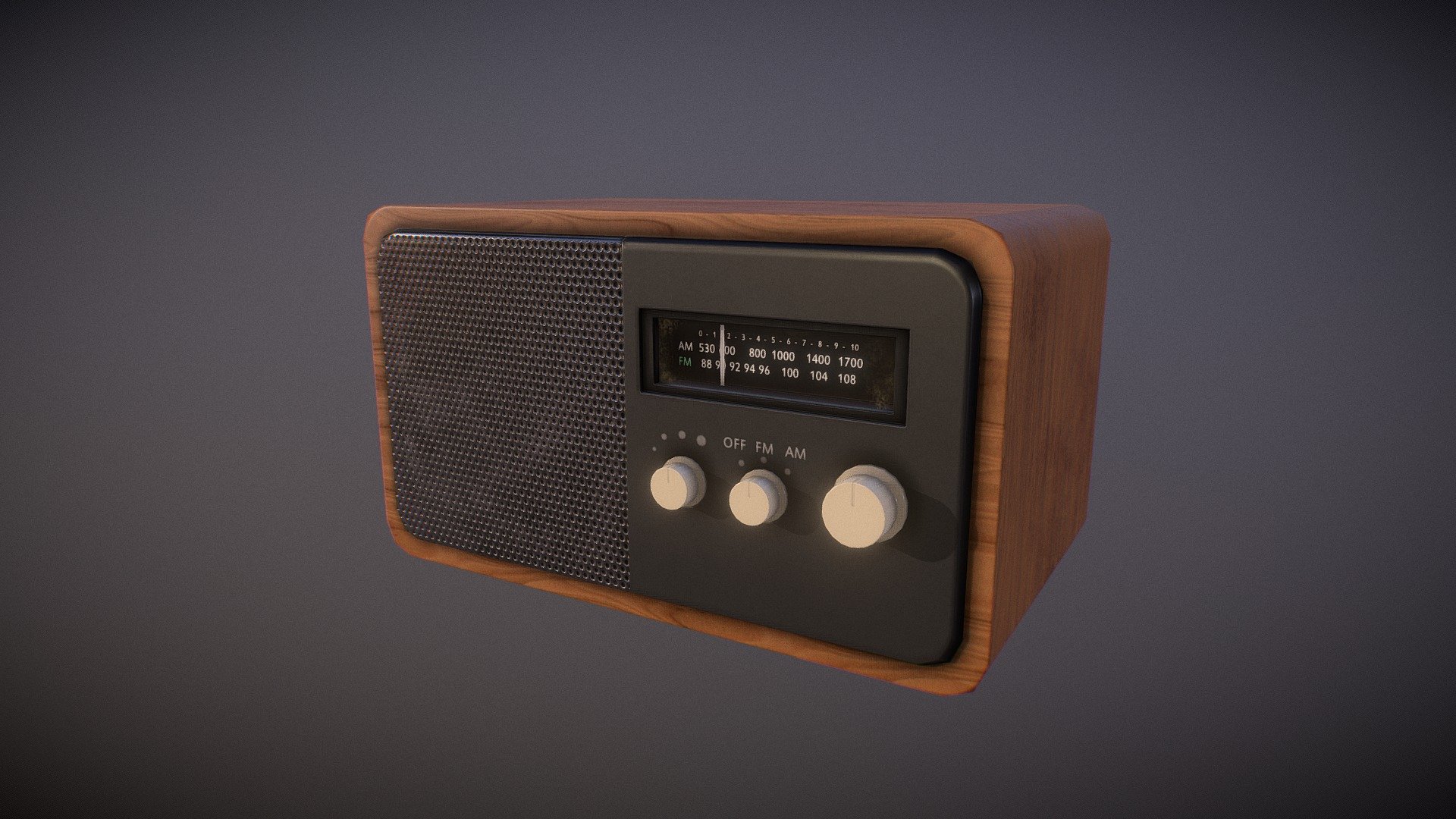 Generic radio prop model I created for practise 3d model