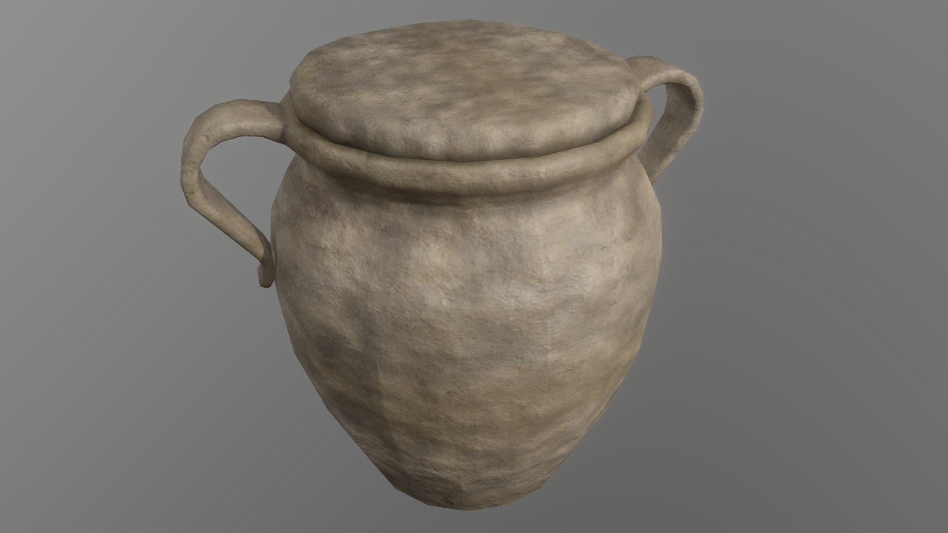 Clay Pot 4 (Viking)
Bring your 3D model of a clay pot to life with this  low-poly design. Perfect for use in games, animations, VR, AR, and more, this model is optimized for performance and still retains a high level of detail.


Features



low poly design with 708 vertices

1,448 edges

744 faces (polygons)

1,408 tris

2k PBR Textures and materials

File formats included: .obj, .fbx, .dae


Tools Used
This Clay Pot 3D model was created using Blender 3.3.1, a popular and versatile 3D creation software.


Availability
This low-poly Clay Pot 3D model is ready for use and available for purchase. Bring your project to the next level with this high-quality and optimized model 3d model