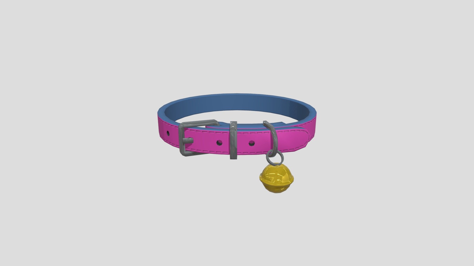 Cute and simple pet collar to put on any of your furry little critters 3d model