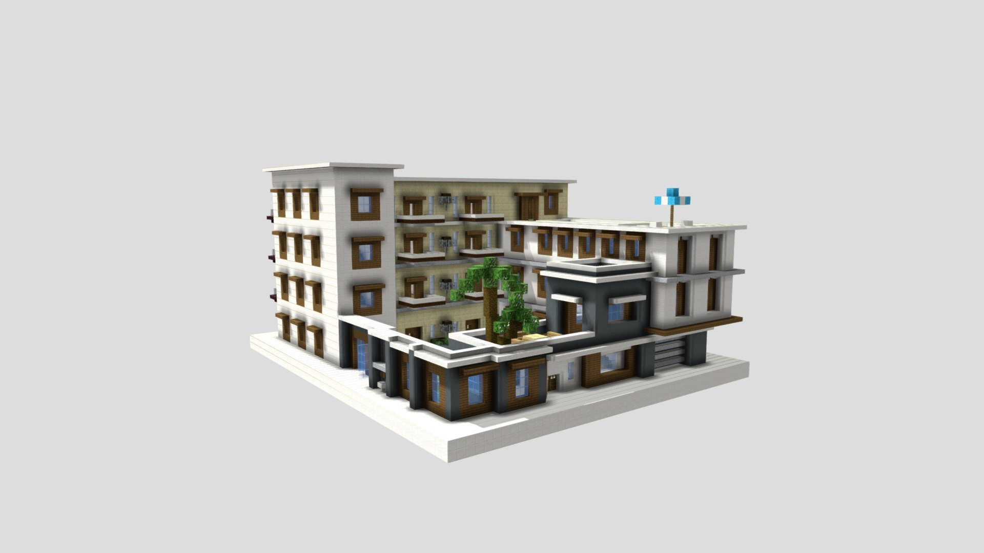 modern-house - Download Free 3D model by madexc 3d model