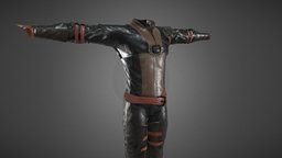 Male Medieval Outfit 1 time, leather, cloth, soldier, apocalyptic, people, ninja, fashion, medieval, clothes, pants, apocalypse, survivor, real, outfit, witcher, character, man, fantasy, clothing