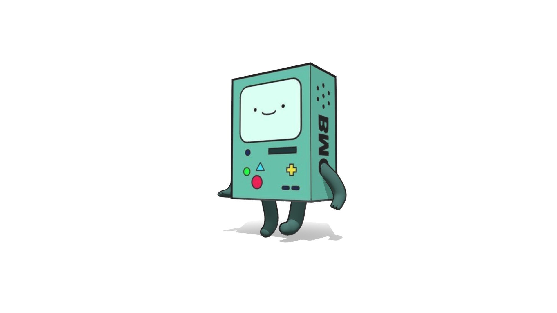 hi guys, this time I decided an animation without bones, just using shape keys in blender, the original .blend file as always attached in .zip along with the texture if you like my work leave a feedback please.

follow me also on instagram:   https://www.instagram.com/bruno_sales3d/ - BMO - Adventure time character animated - Buy Royalty Free 3D model by bruno_sales 3d model