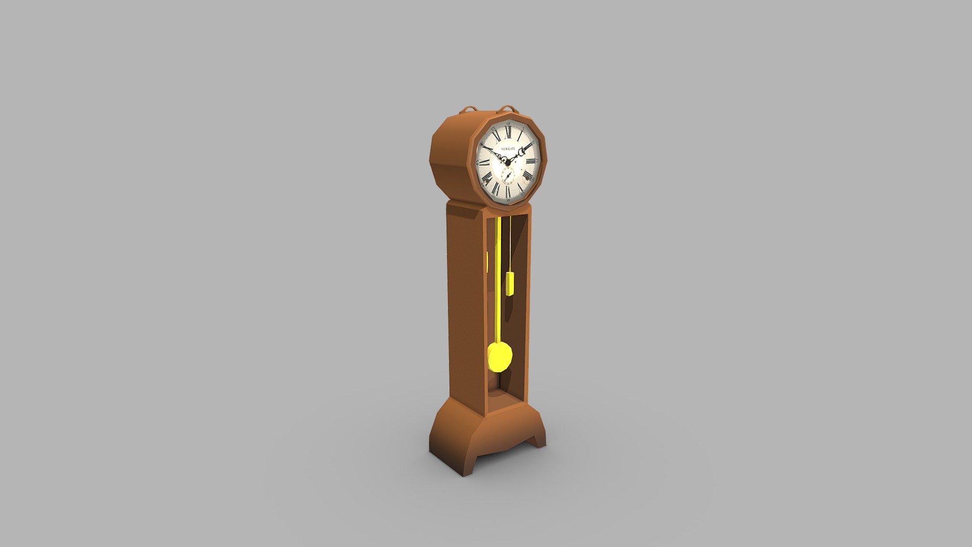 Grandfather Clock 3D model low poly. Production-ready/Game-ready 3D Model, textures and UVs provided in the package.

Package Includes:

Formats: FBX,glTF; scenes: other:

1 Object (mesh), UV-mapped Textures.

UV Layout maps and Image Textures resolutions: 2048x2048.

Real world dimensions; scene scale units: cm in 3DS Max.

Polygon Count - Triangles: 478

Grandfather Clock Created in 3D’s Max and Textures made with Substance Painter and Photoshop - Grandfather Clock Stylized [Game Ready] - Buy Royalty Free 3D model by Raphael C (@Qurka) 3d model