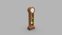 Grandfather Clock Stylized [Game Ready]