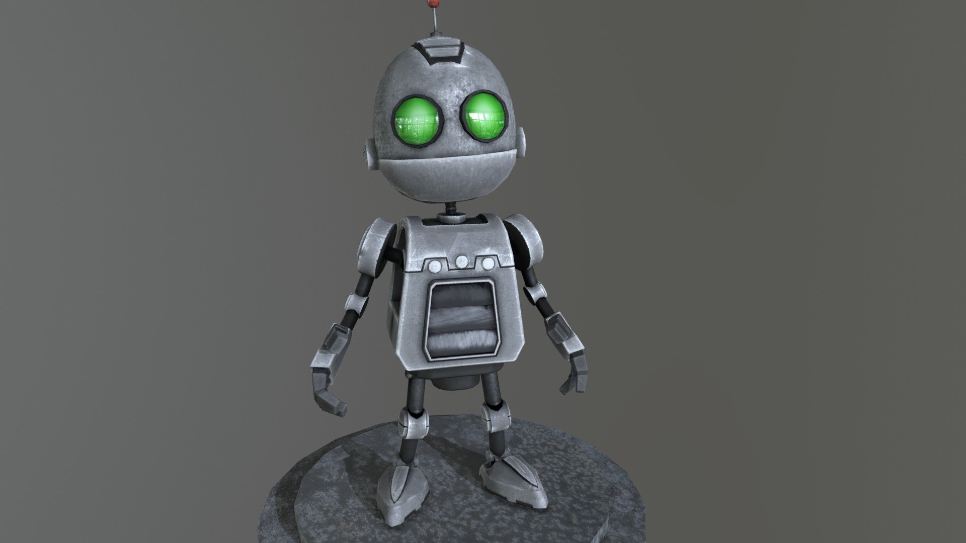 Model created for a second year assignment.

Clank from Ratchet and Clank, modeled and animated.

By Kim Modra, 2nd year game artist and animator at AIE 3d model