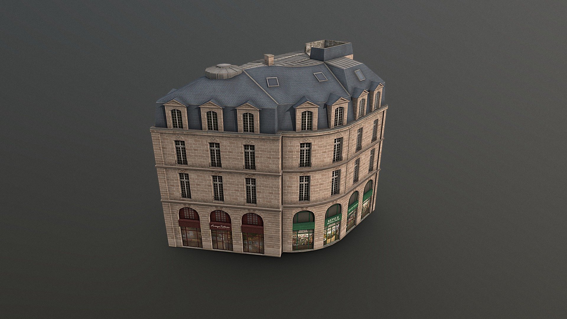 Bordeaux building corner #1
Asset for Cities: Skylines

📦https://steamcommunity.com/sharedfiles/filedetails/?id=1983988842 - Bordeaux Corner #1 - Buy Royalty Free 3D model by GrunyStudio 3d model