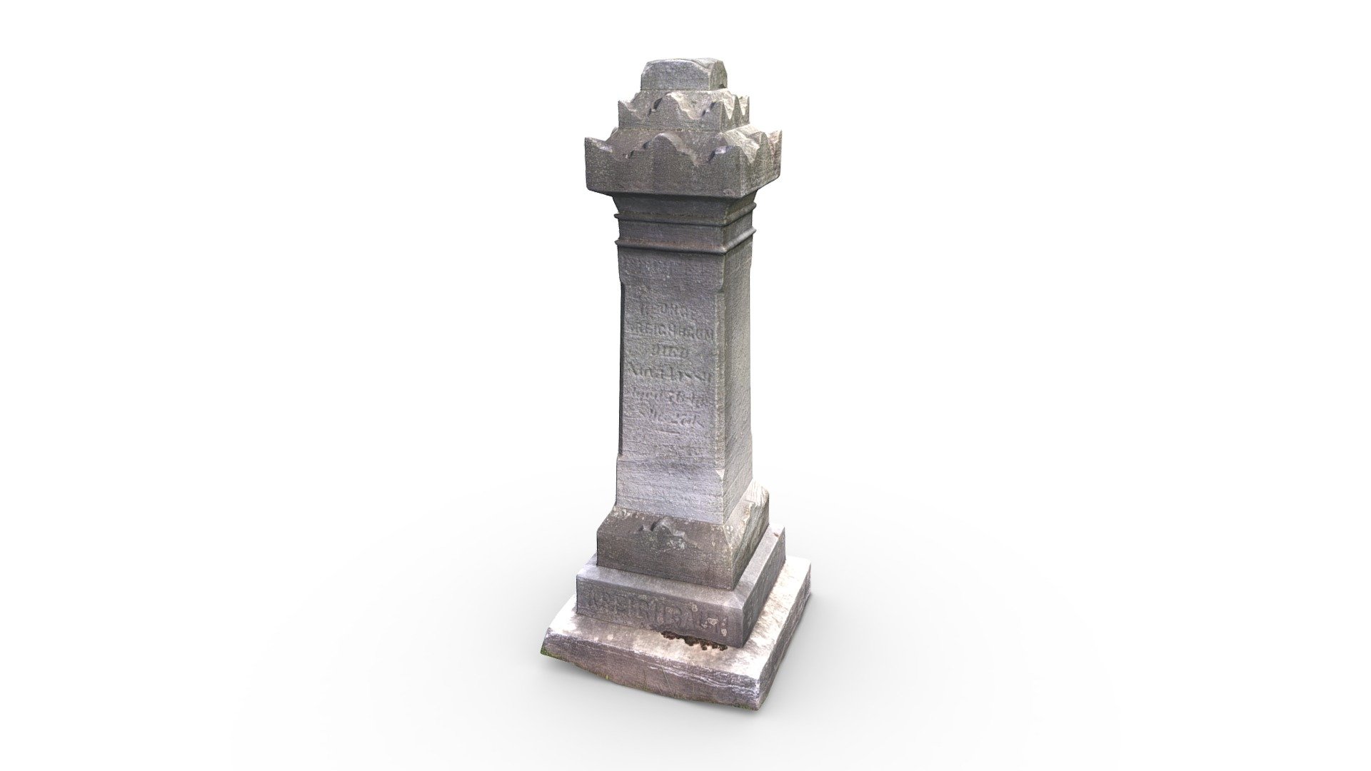 Check out more cool 3D art from Meerschaum Digital: https://linktr.ee/meerdigital

Enhance your projects with this premium model of a gravestone. This model has a very lean polygon count at 1,612, making it perfect for real-time applications or quick render times in ray tracing engines. The geometry comprising this model has been whittled down from a photoscanned model to the minimum possible while still retaining most of its visual quality.

Features:




1,612 quads / 3,212 tris / 1,625 verts

4096px by 4096px textures for PBR workflows (Albedo/Color, Normal, Roughness &amp; Ambient Occlusion)

Non-overlapping UV Map

Real world scale
 - Gravestone (Game Ready / 4K PBR / 3K Tris) - Buy Royalty Free 3D model by Meerschaum Digital (@meerschaumdigital) 3d model