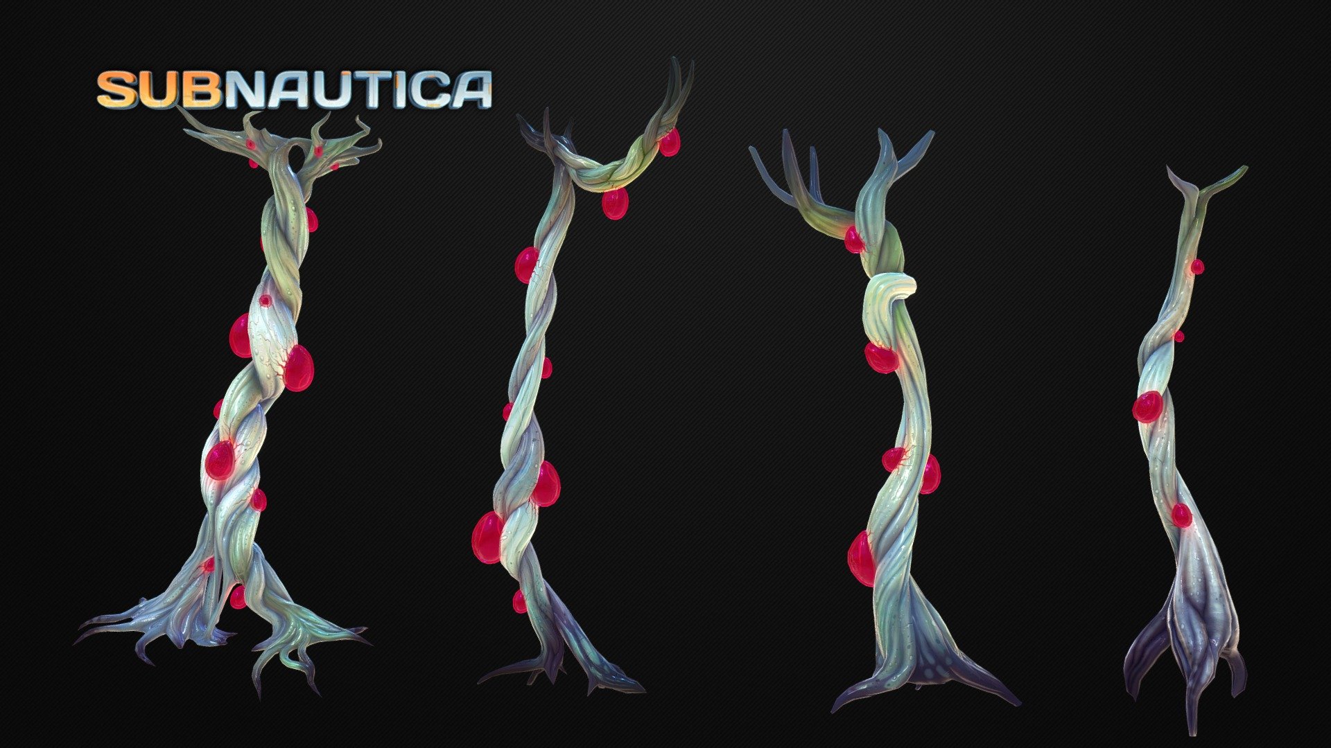 Subnautica on Steam: http://store.steampowered.com/app/264710 - Cave roots / blood version (WIP) - 3D model by Fox3D 3d model