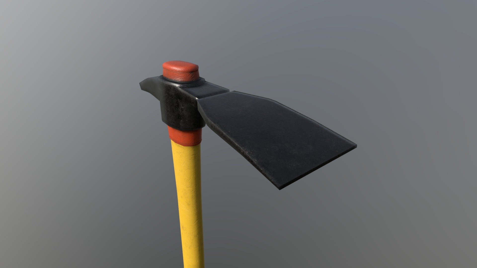 Enhance your best survival/crafting projects (game, render, advertising, design visualization, VR/AR&hellip;) with this awesome Modern Hoe !

Game-ready !

Low-poly but very high quality material for the best visual and performance. Ideal for VR/AR games !

PBR material ready-to-go optimized for multiple engines and rendering software (Unity, Unreal Engine, Crysoftware, Blender&hellip;)

Technical Details

-&gt; 1 High-detail mesh but very optimized in poly-count :




550 Vertices | 536 Faces | 1.022 Tris

Clean mesh, only planar quads and tris

Smoothing group, pivot point and Position/Rotation/Scale already set

Real-size object

-&gt; 1 PBR Material

-&gt; 4 Textures in 2k resolution :




Albedo/Diffuse/Color map

Metalic/Roughness map

Normal map

Ambient Occlusion map

-&gt; UV Map clean and no-overlapping.

-&gt; Modelized in Blender and textured in Substance Painter.

-&gt; Multiple file available : .blend, .fbx, .obj, .unitypackage.

For any more informations, don't hesitate to contact me ! - Hoe Modern - Buy Royalty Free 3D model by Arigasoft 3d model