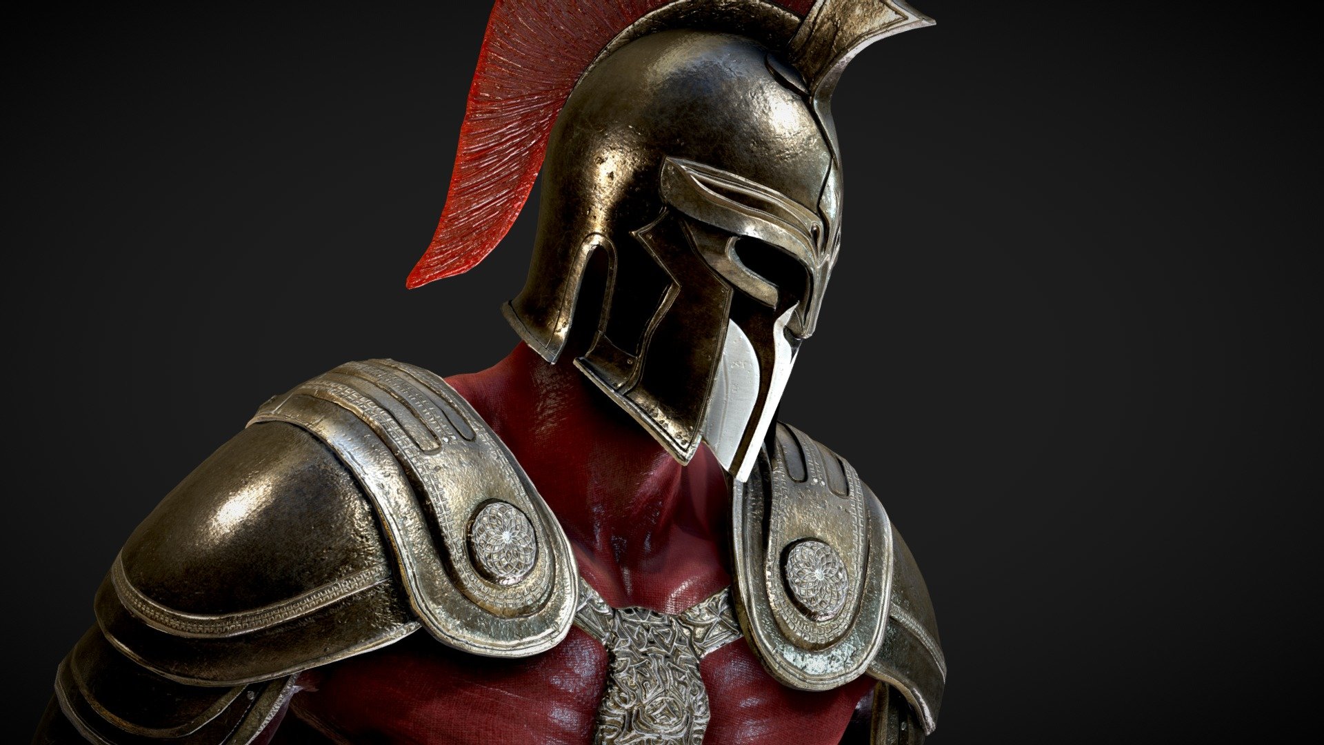 Spartan Warrior - Spartan Warrior - 3D model by Korneev Nikita Kirillovich (@nikitakorneev89) 3d model