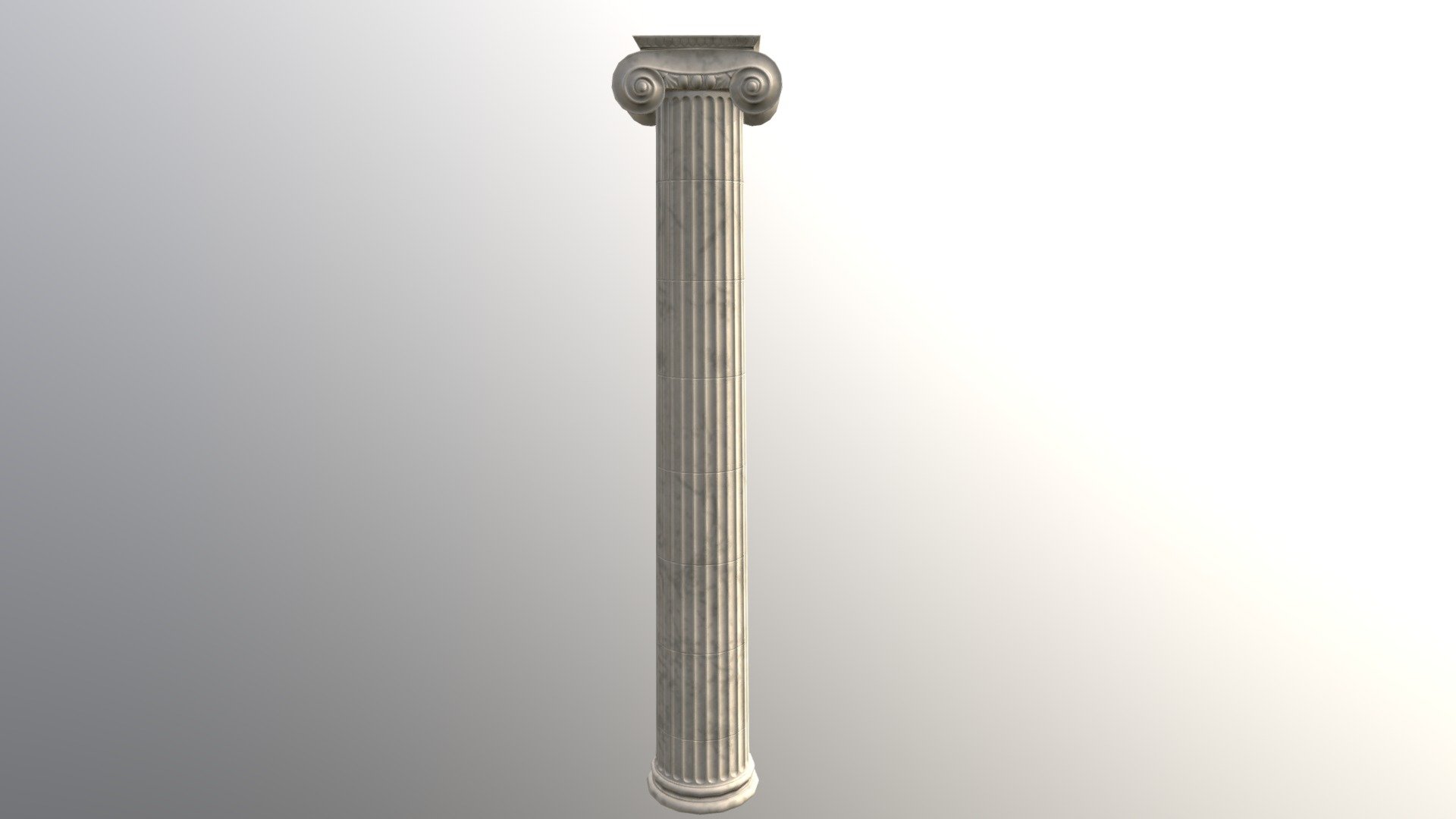 Ionic column low-poly 3d model ready for Virtual Reality (VR), Augmented Reality (AR), games and other real-time apps.

Ancient Greek Ionic Column low-poly 3d model ready for Virtual Reality (VR), Augmented Reality (AR), games and other real-time apps.

Here is a valuable game asset that can be used in all kinds of architectural circumstances. It is a marble column or pillar, in the style of ancient Greece, in the ionic order. Ionic pillars are still used in modern day architecture for a stately look.

This model is ready for your game, and is low poly.

I will be happy if you like it 3d model! See my other 3d models, just click on my user name 3d model