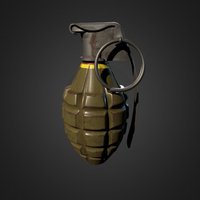 Mk2 Granade Low granade, granade-weapon, lowpoly, low