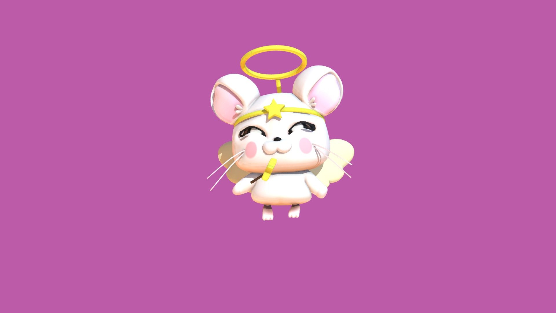 A model i made as a prize for a raffle - Harmony - Hamtaro - Download Free 3D model by Miaru3d 3d model