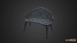 [Game-Ready] Steel Chair2 3d-scan, furniture, metal, scanned, util, 3d, chair, scan, home, decoration, interior, steel, home-decoration, metal-chair, steel-chair, scanned-object, 3d-scanned-object, steel-furniture, steel-interior, home-deco