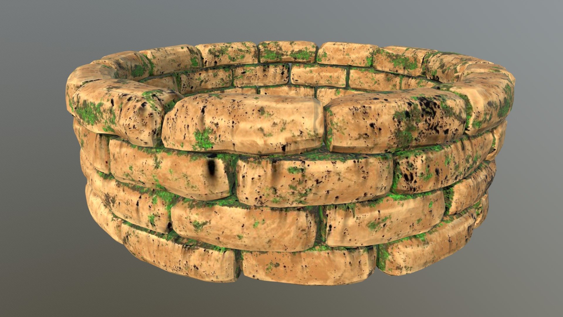 I made this well from High to Low-bake in Substance Painter. It was part of one of university courses. 

Anyone that want to download it and use it are very much welcome to do so 3d model