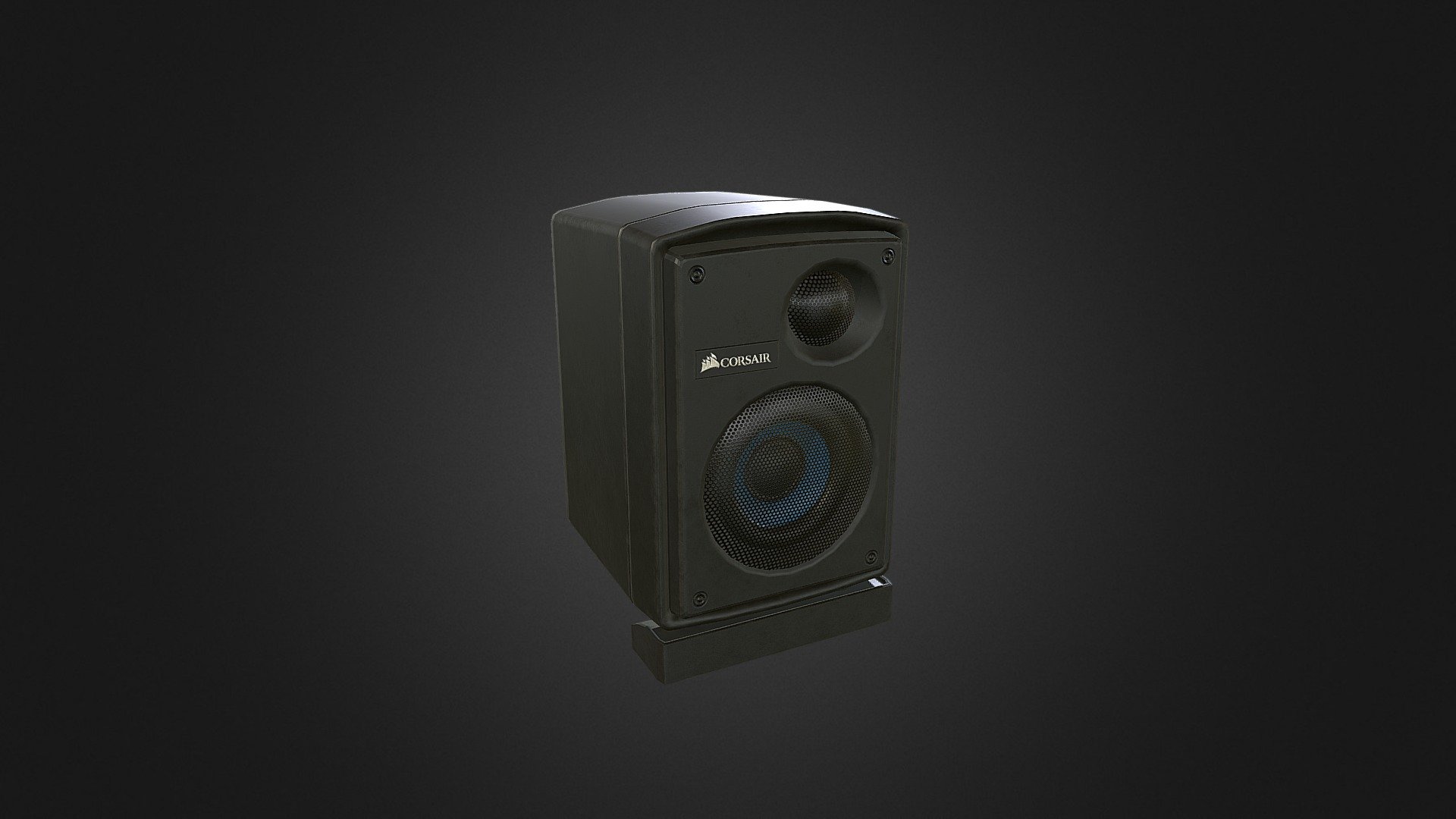 This is the left satellite speaker modelled after Corsairs sp2500 2.1 sound system.

Images can be found here :- http://www.phenakist3d.com/#!sp2500/p2wgi

This was created to be a part of a realistic render of my room that is still in development. My process moved from render engine to unreal engine and will now be using that as my driver for this project.

Previews of my process can be found here :
Cycles Engine :-
https://www.facebook.com/1627441387479013/photos/a.1627609637462188.1073741831.1627441387479013/1703017406588077/?type=3&amp;theater

Unreal Engine :-
https://pbs.twimg.com/media/CeMQ0QJWIAIbCtx.jpg:large - SP2500 Satellite - Buy Royalty Free 3D model by James Blackwell (@JamesBlackwell) 3d model