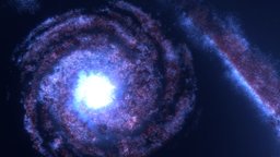 Realistic galaxy Skybox HDRI panorama