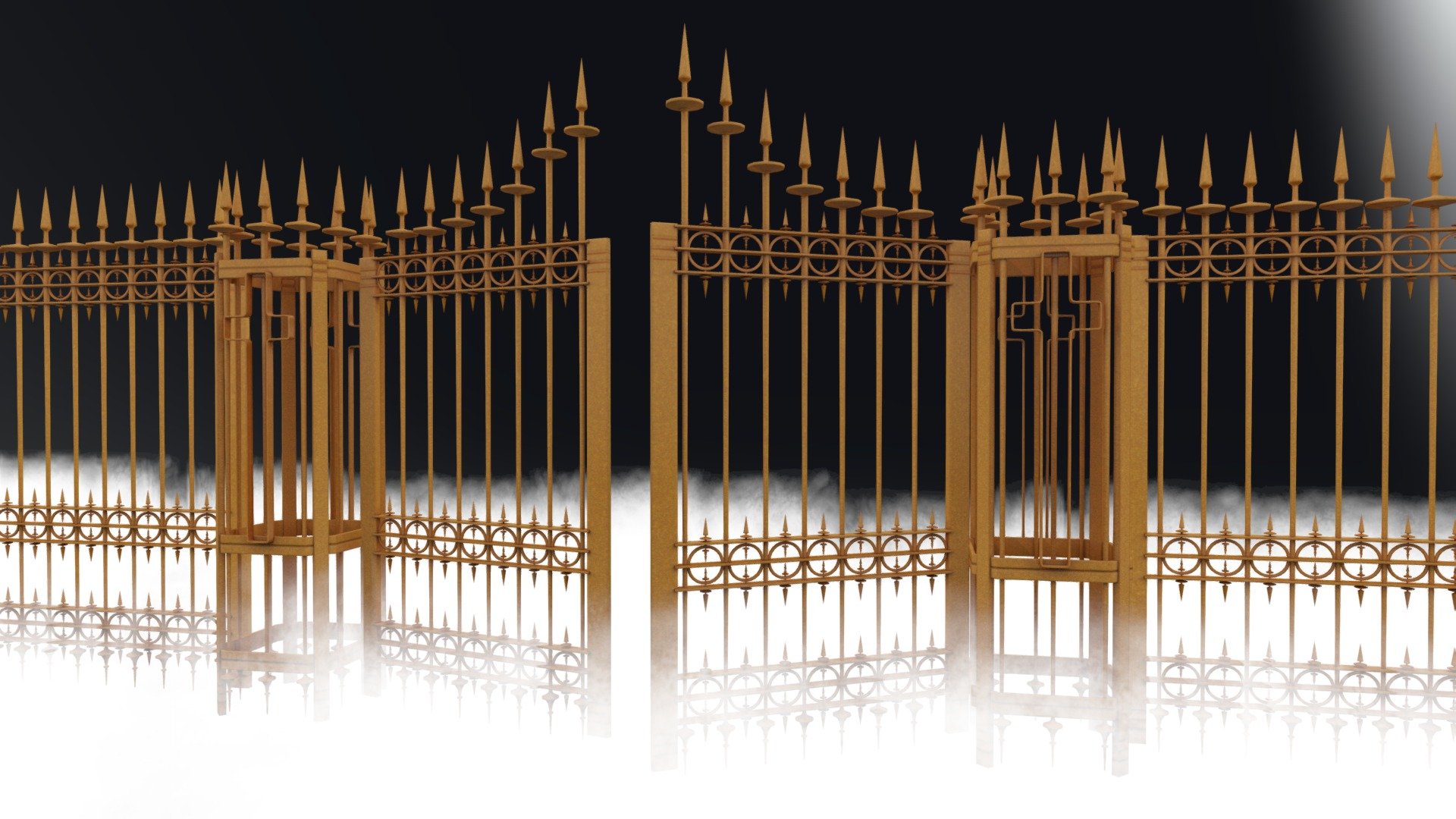 Somthing I decided to make. Heaven with a gate 3d model