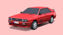 Audi Quattro 1980 power, vehicles, tire, cars, drive, audi, luxury, vintage, speed, classic, 1980, automotive, sportscar, coupe, quattro, vehicle, lowpoly, racing, car, audi-quattro