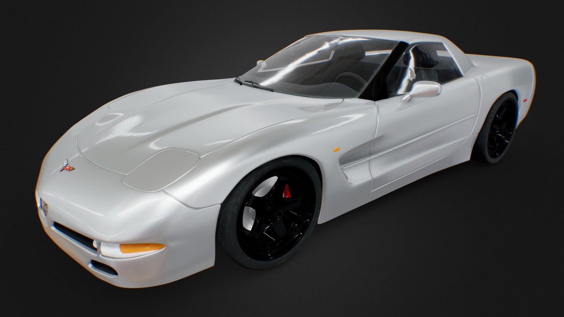 This is a high quality model of the Chevrolet Corvette C5 from 1997. The model has a fully textured design for close-up renders, and was modeled in Blender 3.1, textured in Substance Painter and rendered in Blender/Cycles.

The Chevrolet Corvette (C5) is the fifth generation of the Chevrolet Corvette sports car, produced by the Chevrolet division of General Motors for the 1997 through 2004 model years. Production variants include the high performance Z06. Racing variants include the C5-R, a 24 Hours of Daytona and 24 Hours of Le Mans GTS/GT1 class winner.

If you like this model please give it a like. 🙂⭐️

Made by tiedtke.

Thank you! - Chevrolet Corvette C5 (Z06) High Poly - 3D model by tiedtke 3d model