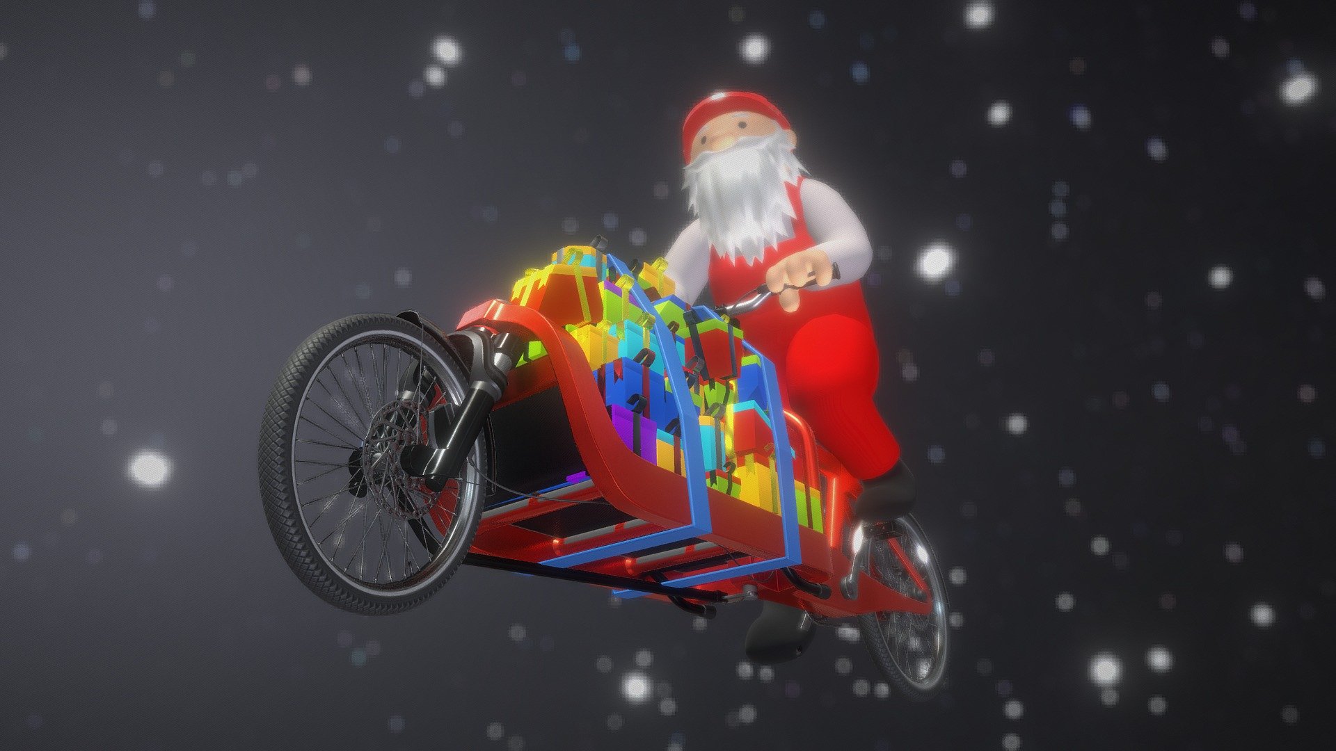 Just a test! Our Sketchfab christmas scene for this year is still a work in progress :)

 - Cargo Bike (WIP-9) Christmas Scene Test - 3D model by VIS-All-3D (@VIS-All) 3d model