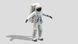 A7L Space Suit Low Poly PBR Realistic moon, suit, nasa, pilot, adventure, ready, spaceman, vr, ar, american, apollo, astronaut, chracter, galaxy, realistic, science, uniform, skylab, spacesuit, mission, cosmonaut, asset, game, 3d, pbr, helmet, low, poly, man, usa, space