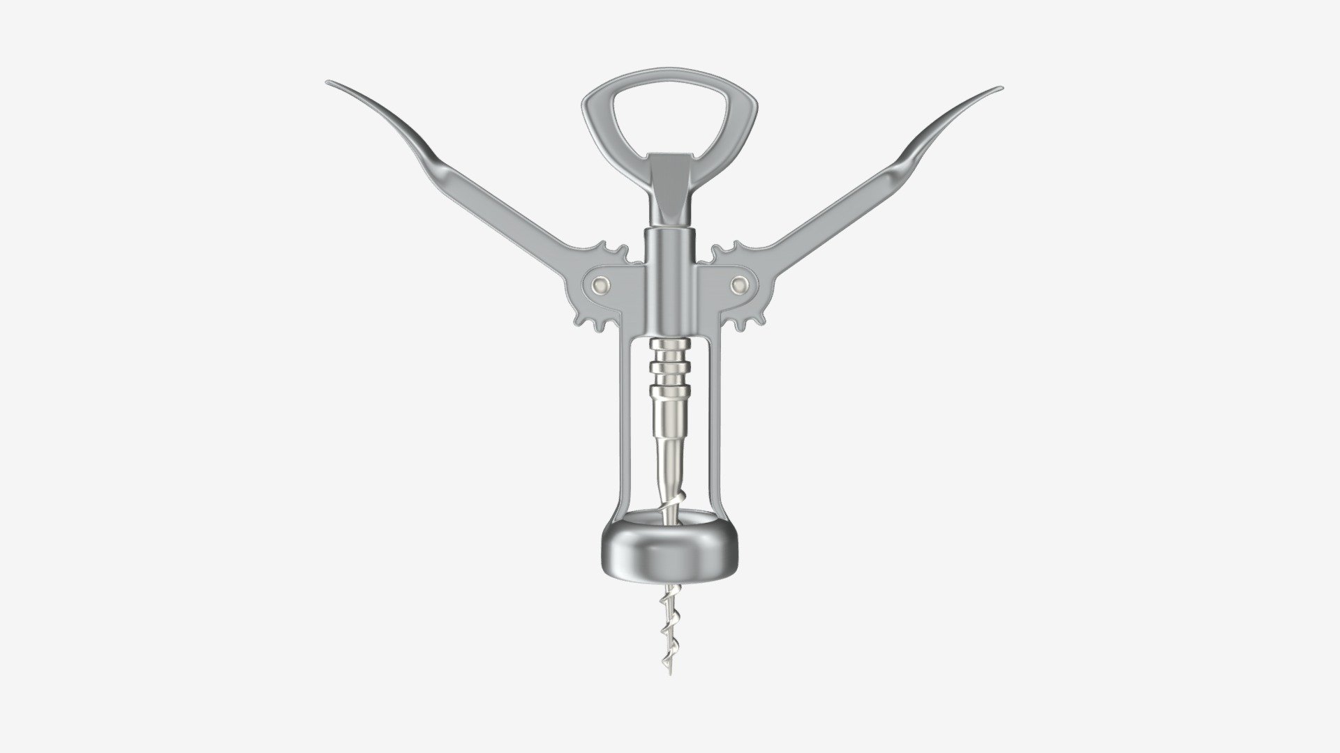 Metal wine bottle opener 02 - Buy Royalty Free 3D model by HQ3DMOD (@AivisAstics) 3d model