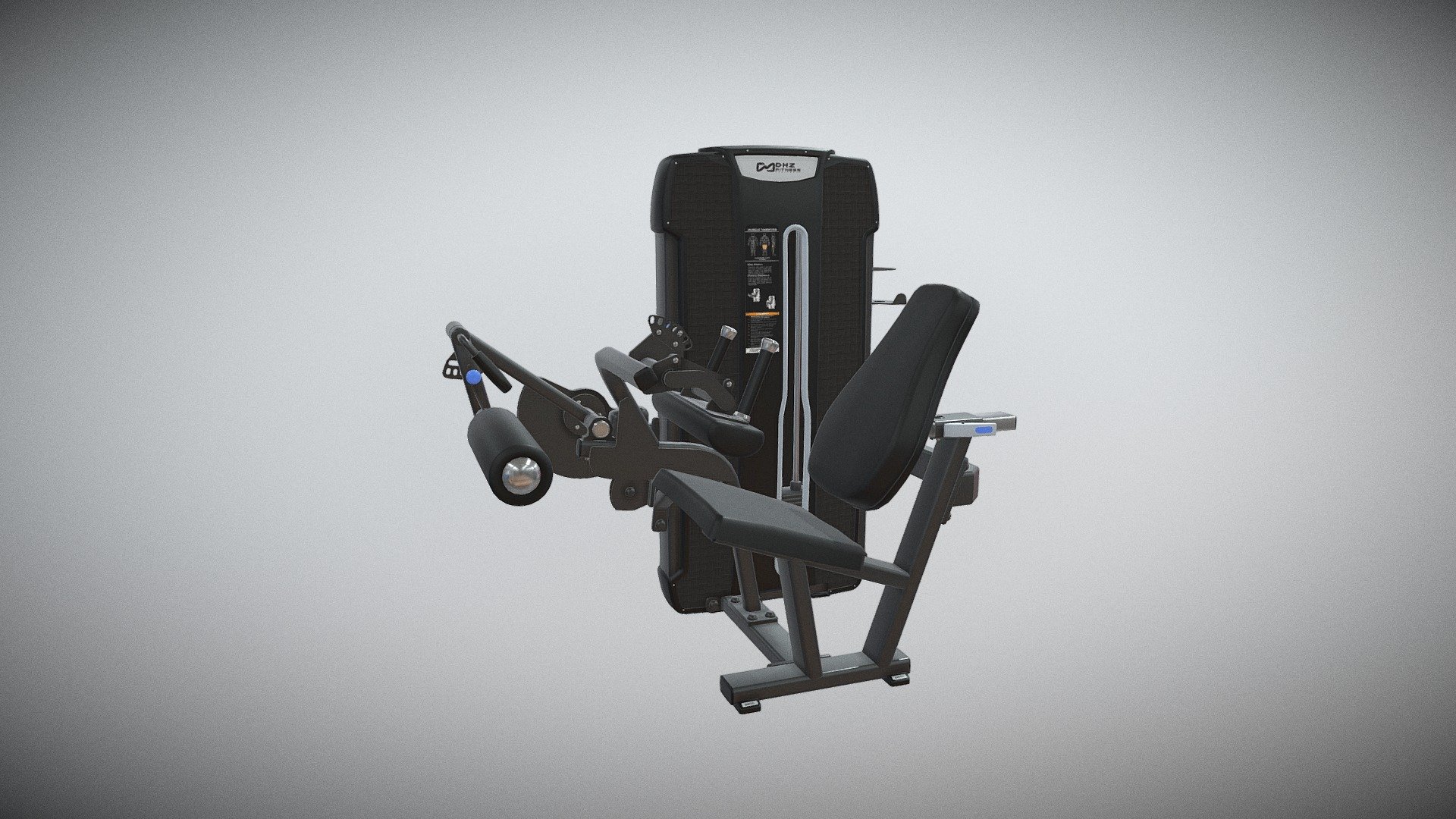 http://dhz-fitness.de/en/style-1#E4023 - SEATED LEG CURL - 3D model by supersport-fitness 3d model